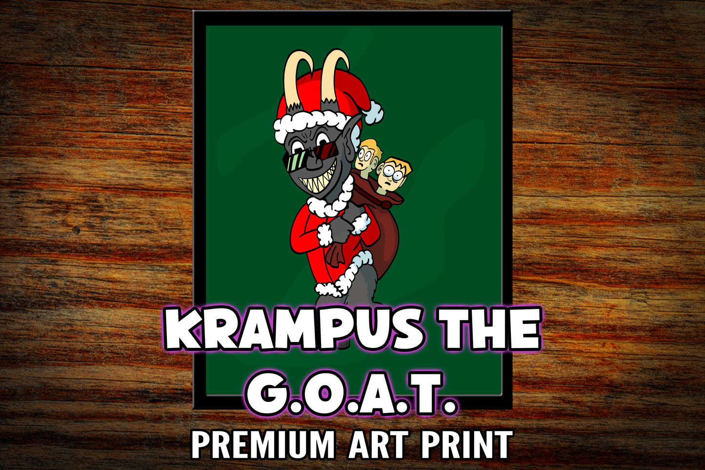 "Krampus the GOAT" 8x10 Art Print