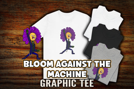 "Bloom Against the Machine" Petal Punk Tee