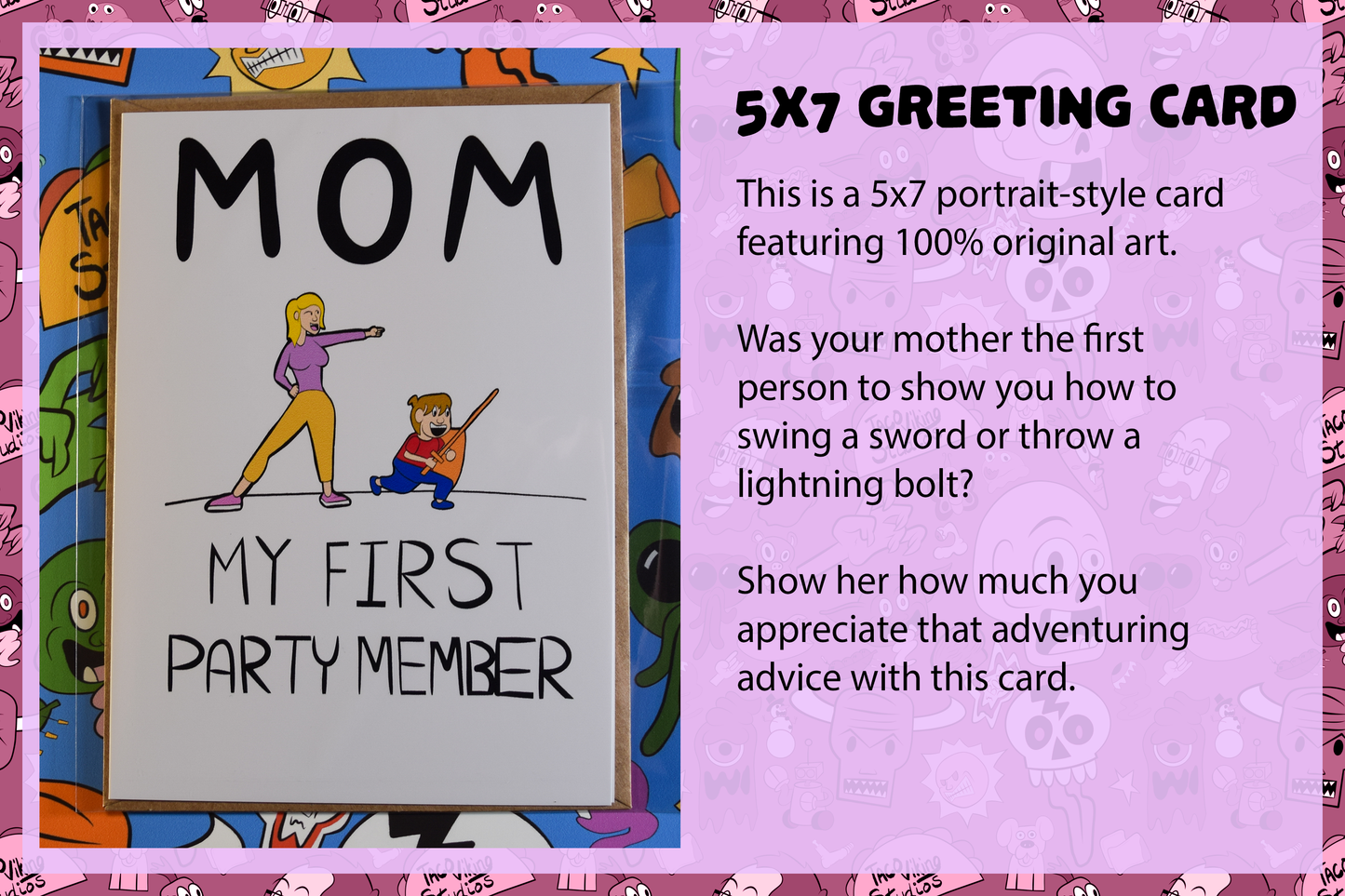 "My First Party Member" Mother's Day Card