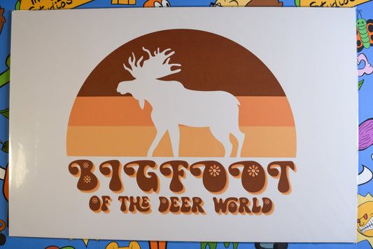 "Bigfoot of the Deer World" Art Print