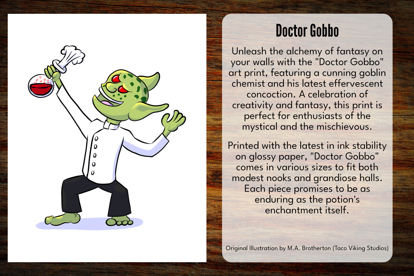 "Doctor Gobbo" 8x10 Art Print