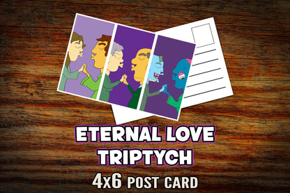 "Eternal Love Triptych" Post Card