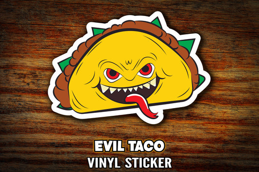 "Evil Taco" Vinyl Sticker