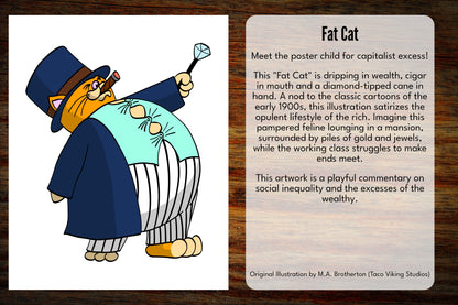 "Fat Cat" 8x10 Art Print