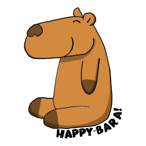 Happy-Bara Sticker