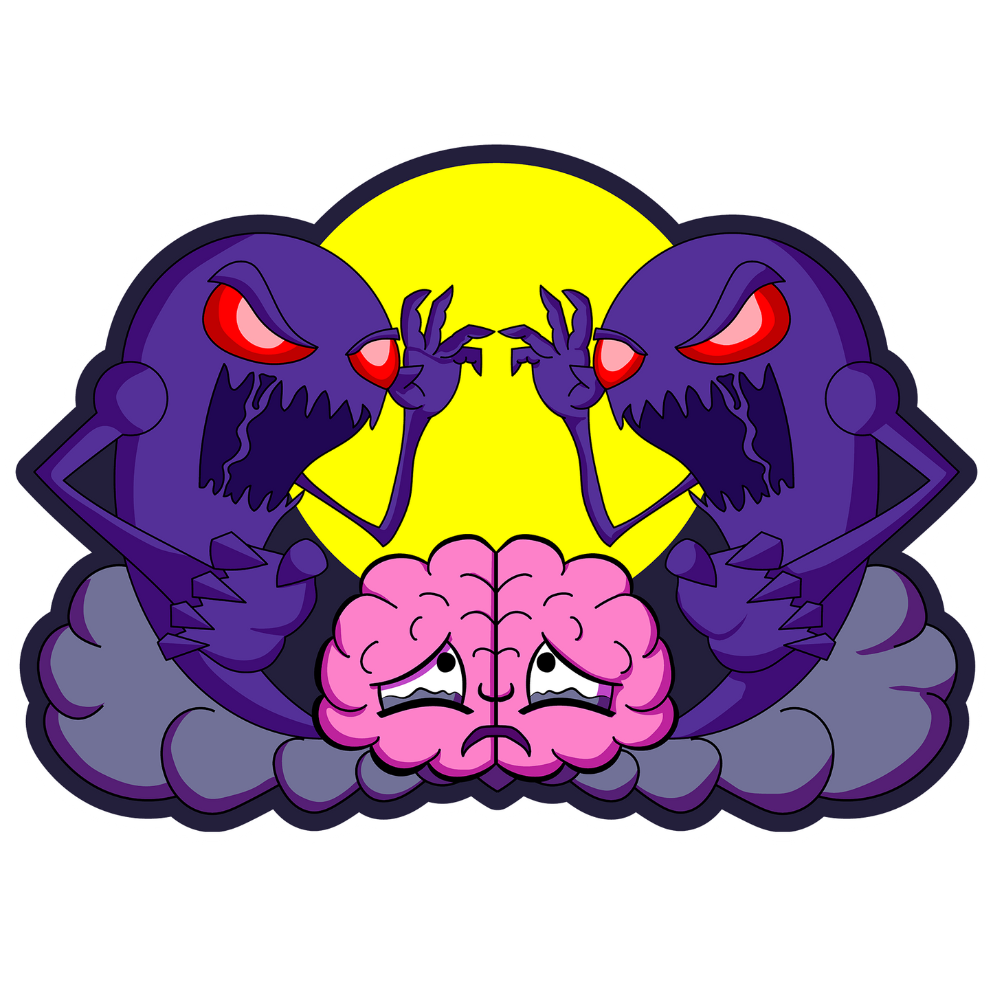 "Haunted Meatball" 3" Vinyl Sticker