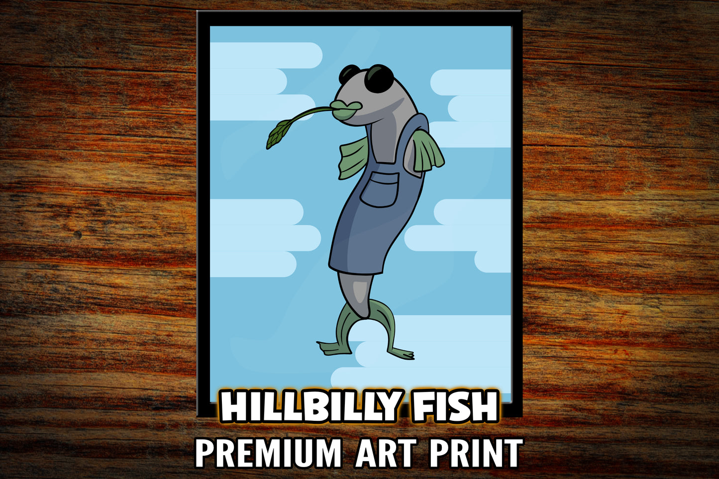 "Hillbilly Fish" Art Print