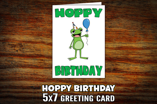 "Hoppy Birthday" 5x7 Birthday Card