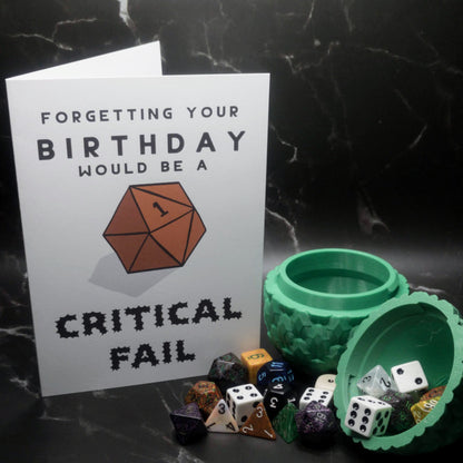 "Critical Fail" Birthday Card