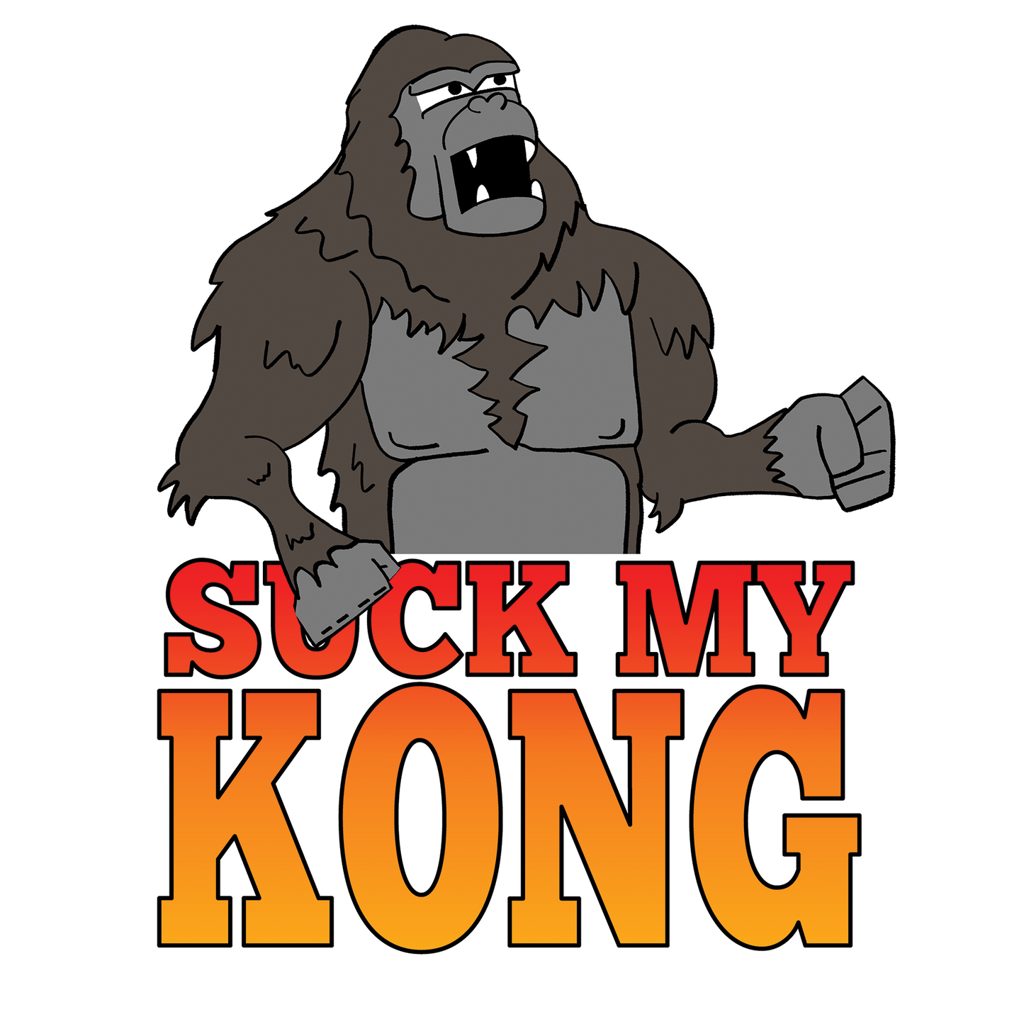 "Suck My Kong" Vinyl Sticker