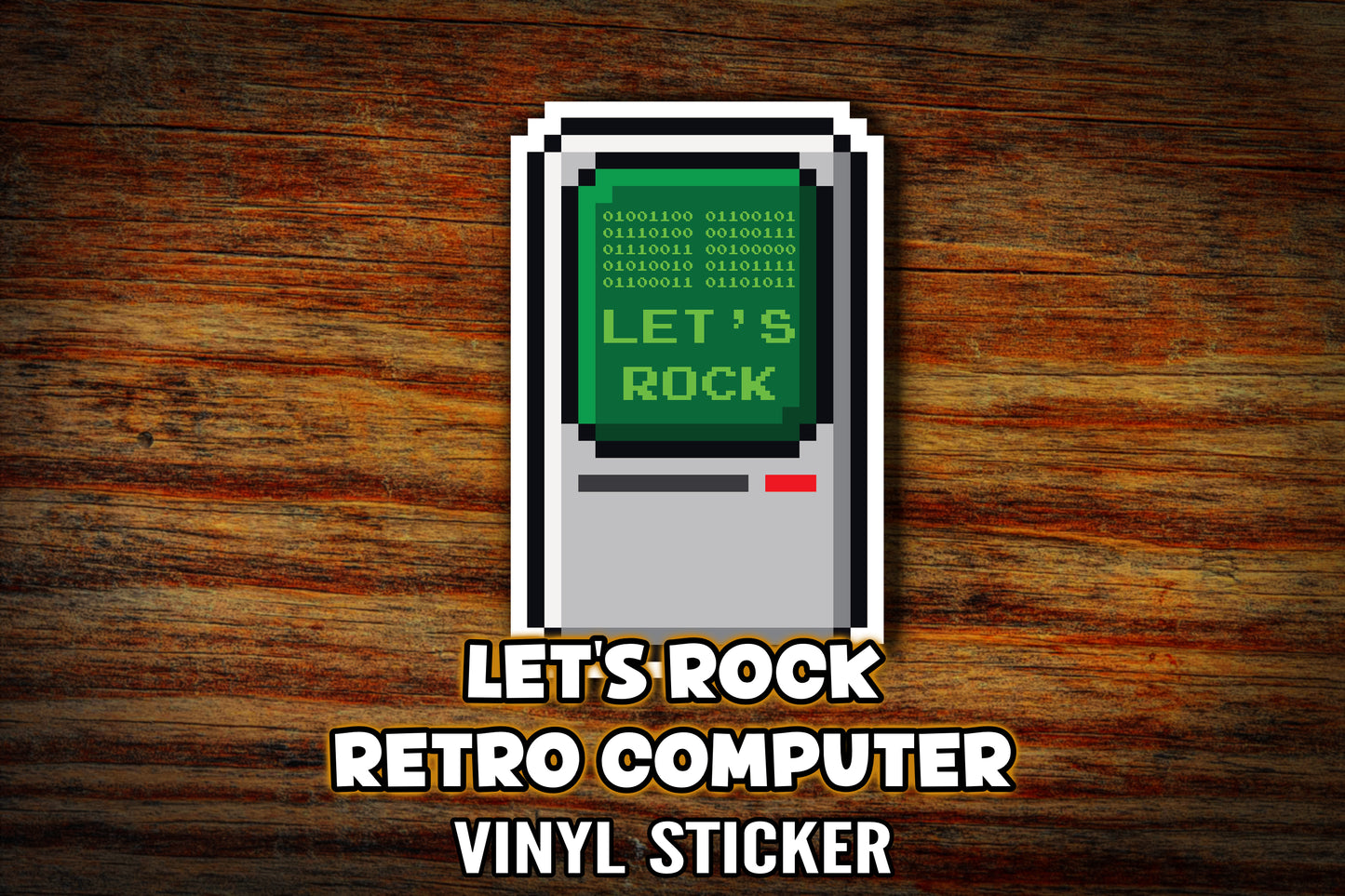 "Let's Rock" 3" Vinyl Sticker