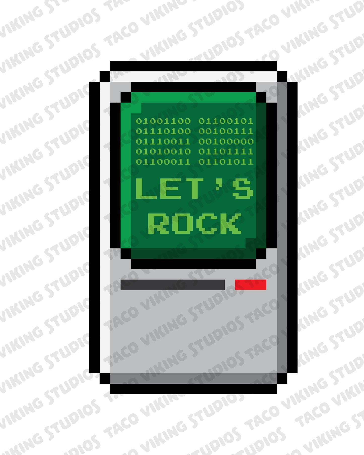 "Let's Rock" 3" Vinyl Sticker
