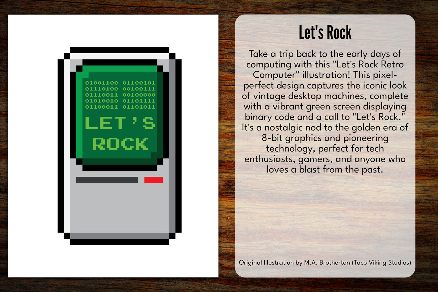 "Let's Rock" 3" Vinyl Sticker