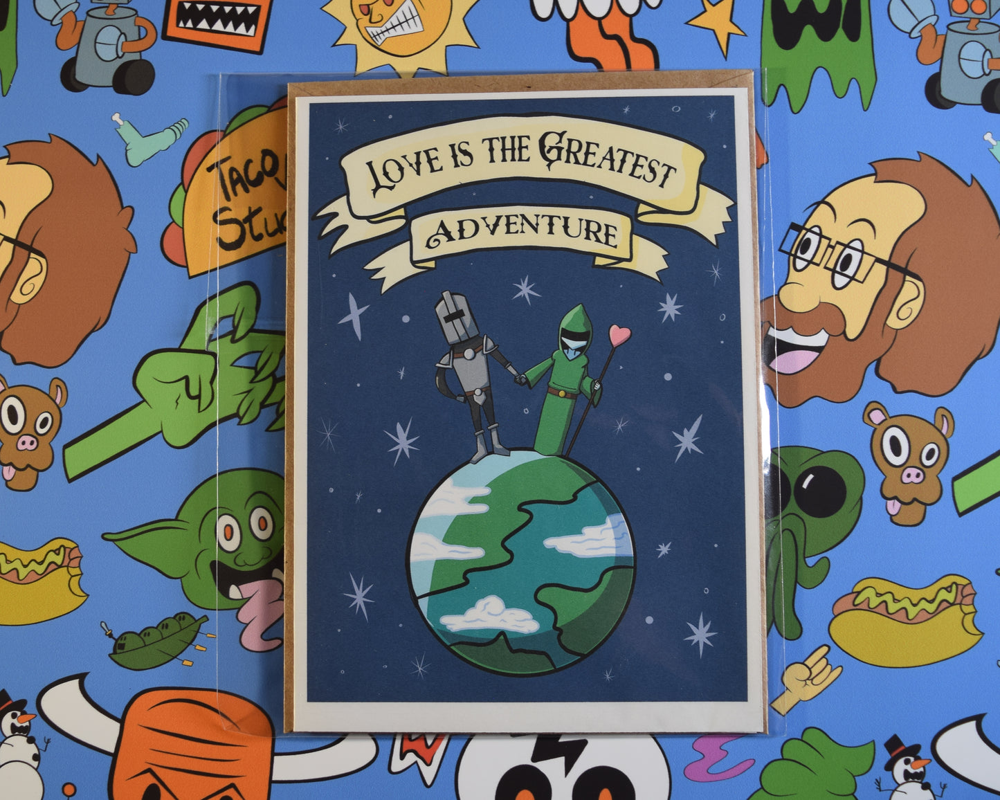 "Love is the Greatest Adventure" - Fantasy Love Card