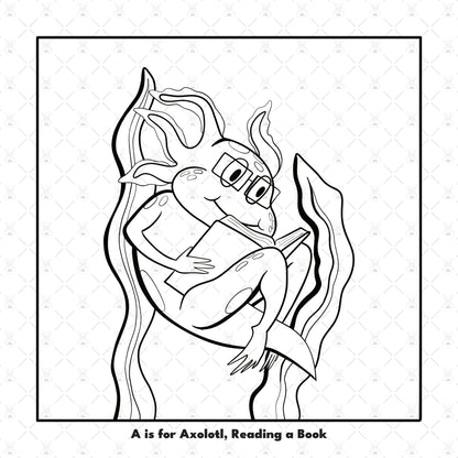 A-Z Animal Geeks: A Coloring Book of Quirky Creatures