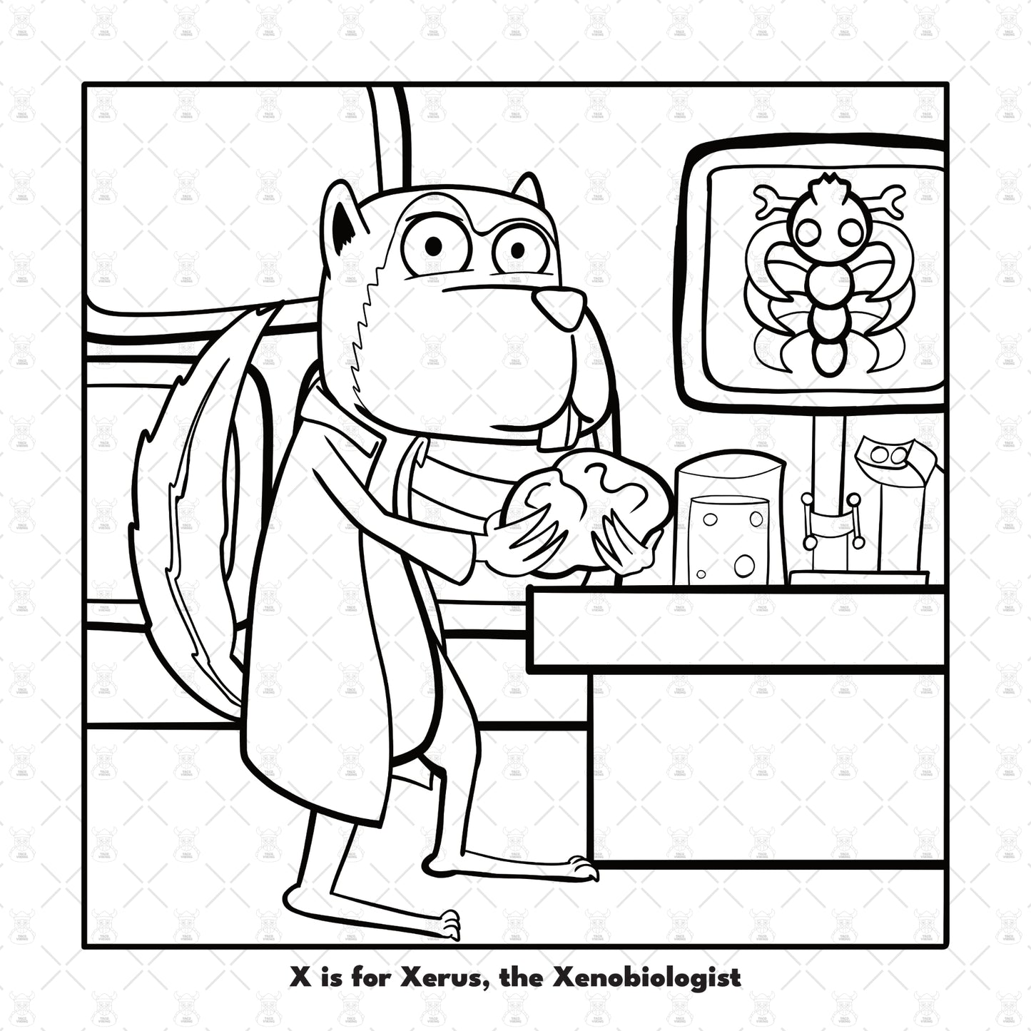 A-Z Animal Geeks: A Coloring Book of Quirky Creatures