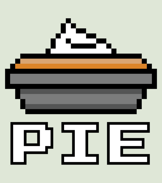 "Pixel Pie" 3" Vinyl Sticker