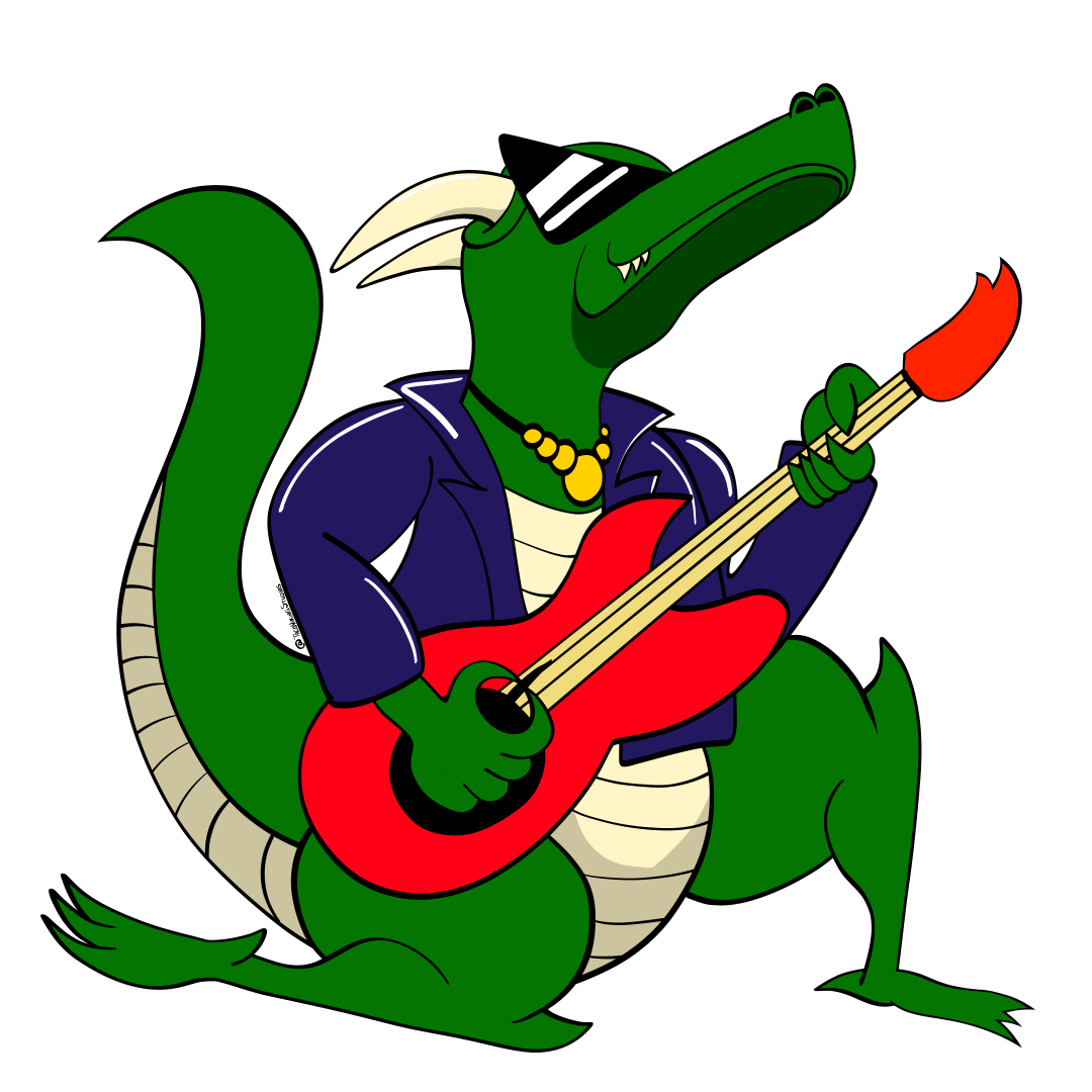 "Rockstar Dragon" Vinyl Sticker