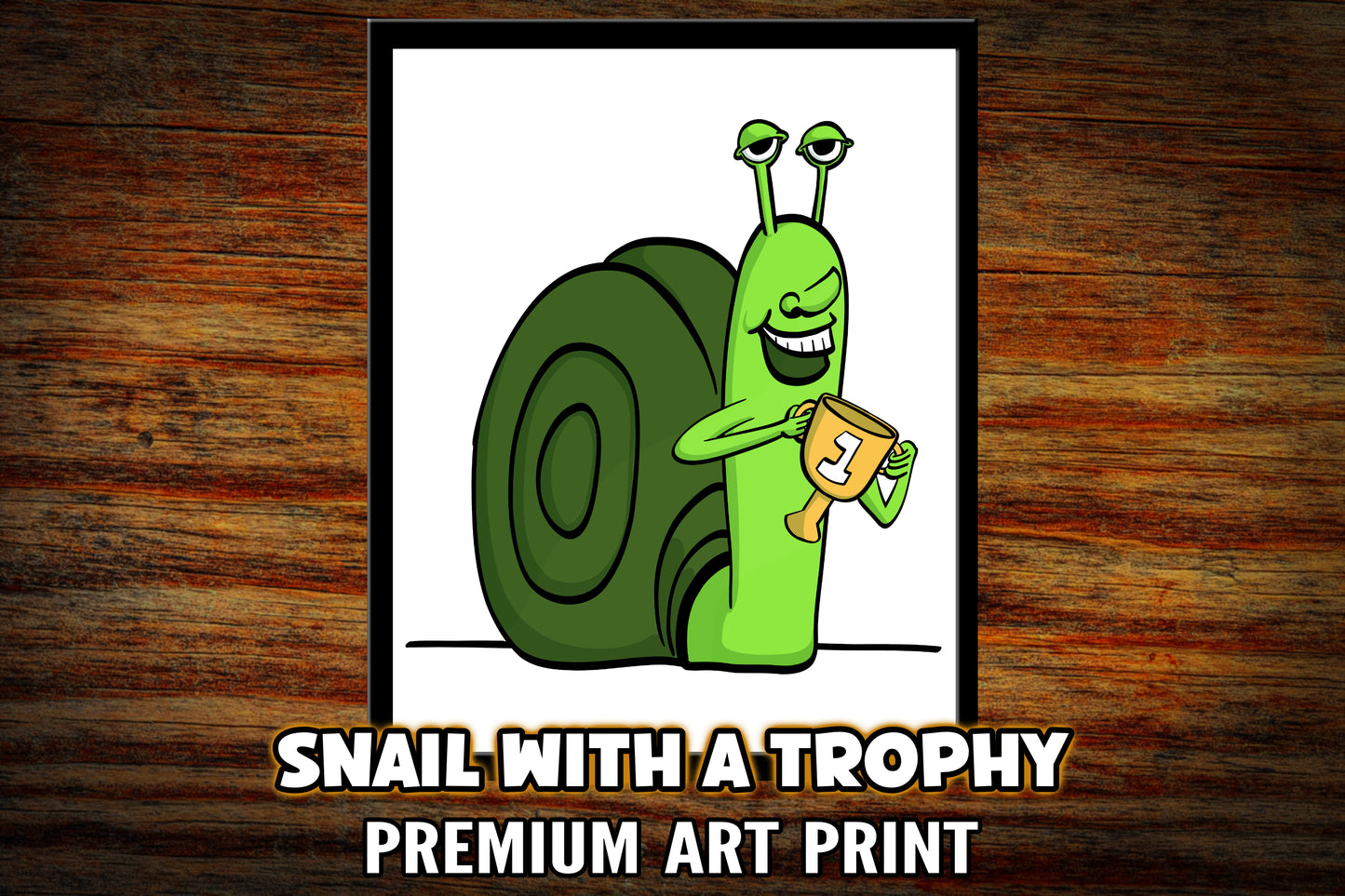 "Snail with a Trophy" Art Print