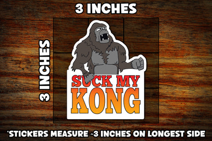 "Suck My Kong" Vinyl Sticker
