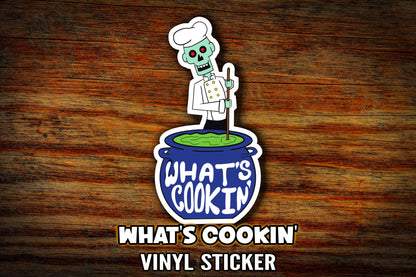 "What's Cooking" 3" Vinyl Sticker