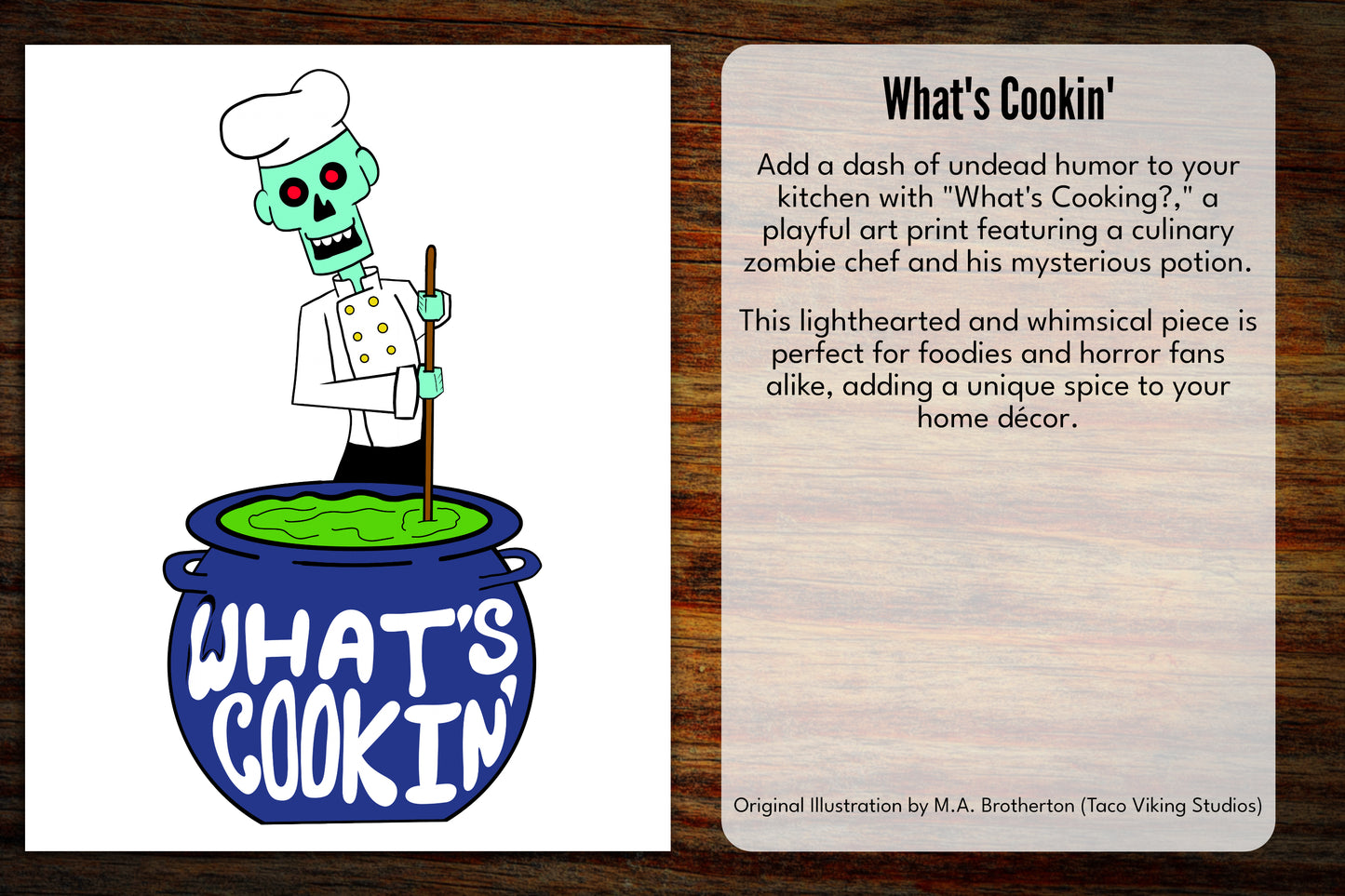 "What's Cooking?" Art Print