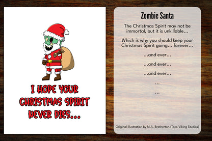 "Zombie Santa" Bookmark